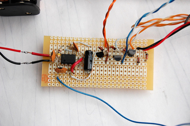 building the timer circuit by steve lodefink CC-BY-2.0 
