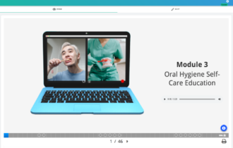 Opening slide from Module 3: Oral Hygiene Self-Care Education (slide 1).